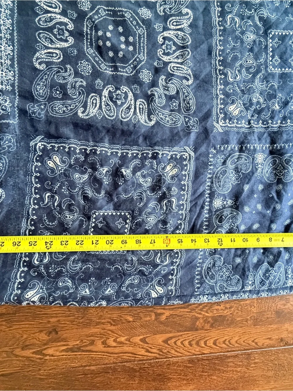 Navy Paisley Scarf/Shawl cover up